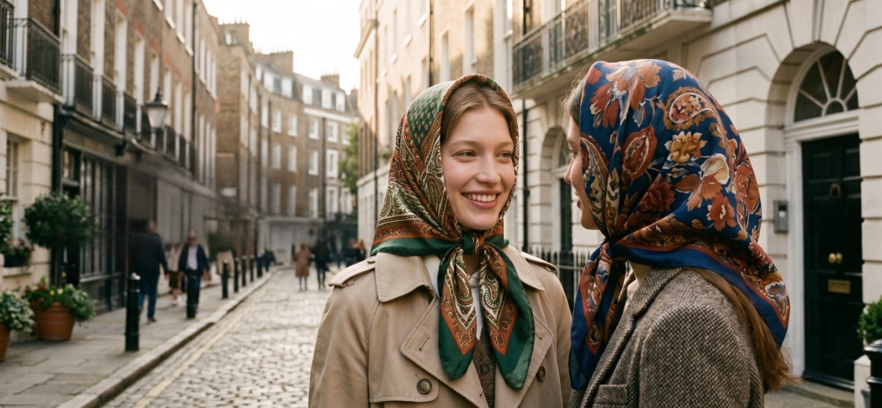SHYM silk scarves campaign