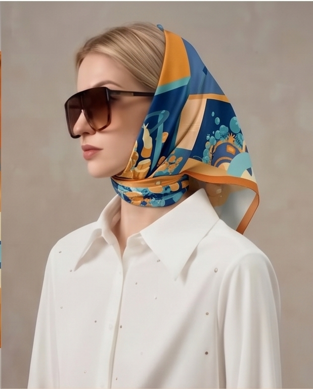 Artisan Patchwork Silk Scarf