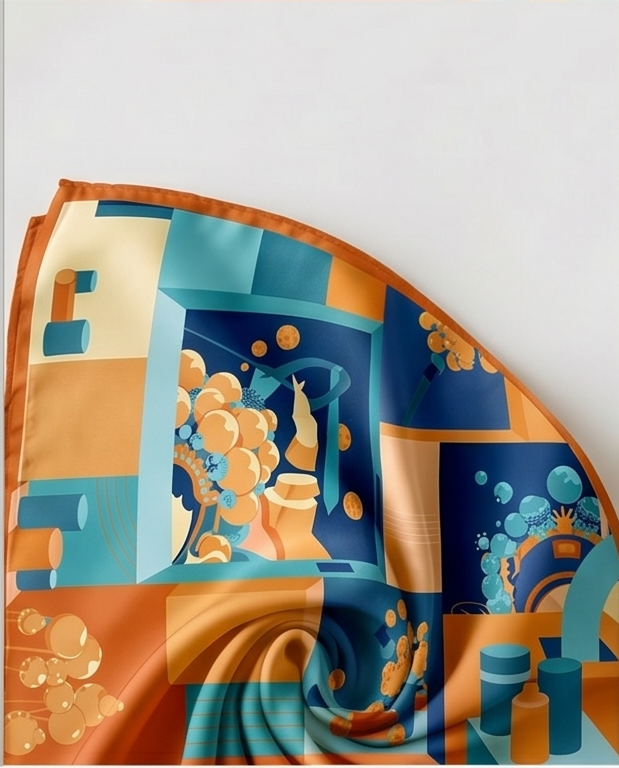 Artisan Patchwork Silk Scarf