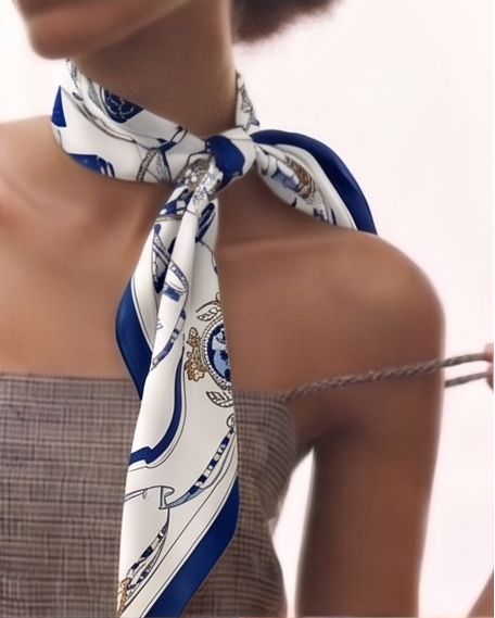 Maritime Admiral Silk Scarf- 68x68
