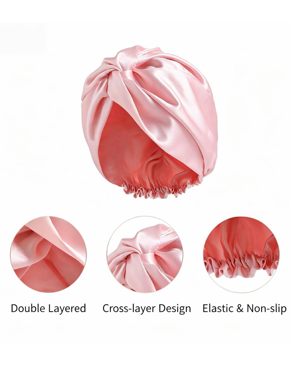 Double-Layer Mulberry Silk Sleep Cap