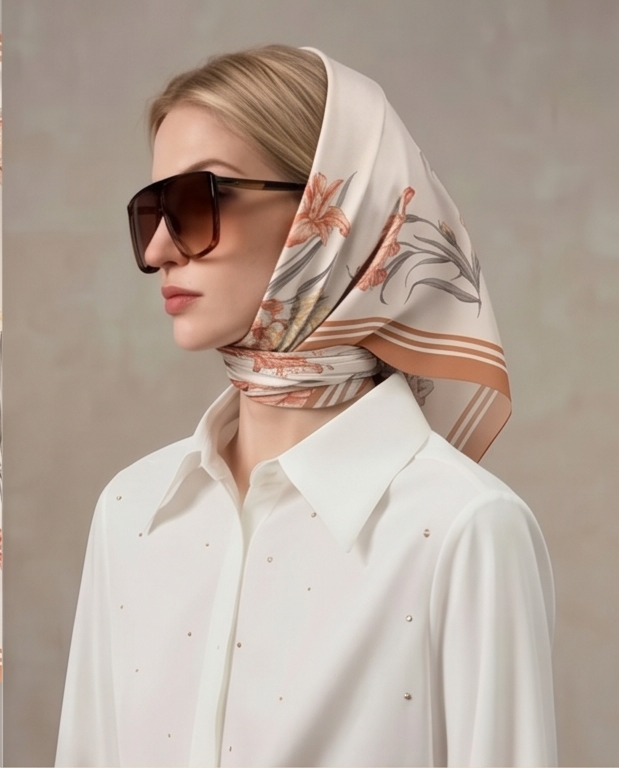 Head wrap with sunglasses