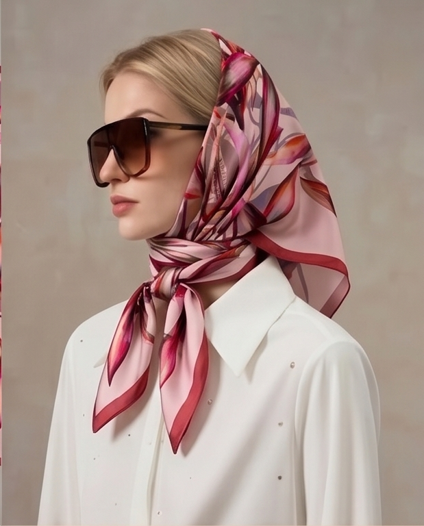 Head wrap with sunglasses