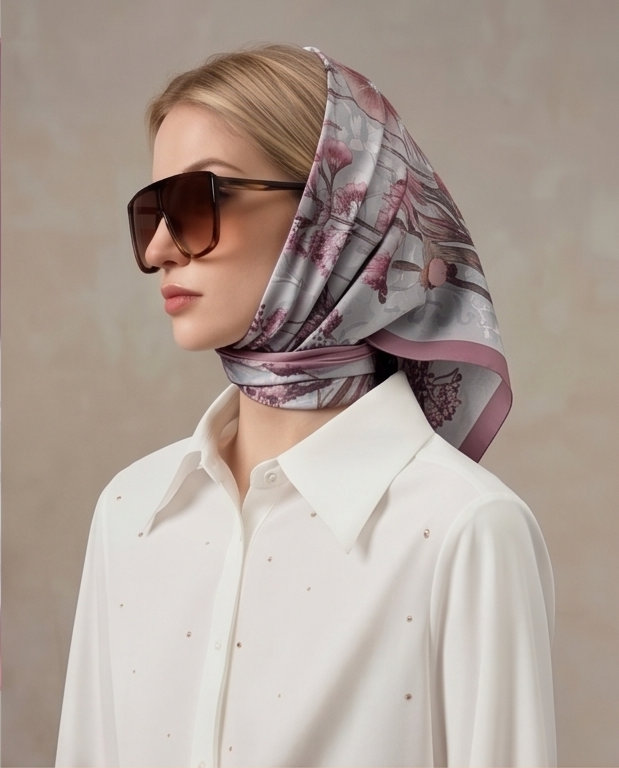 Head wrap with sunglasses