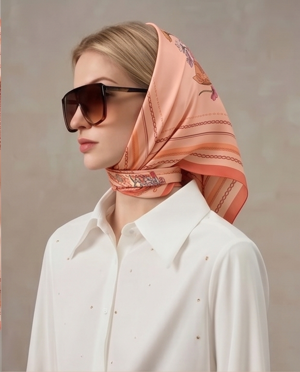 Head wrap with sunglasses