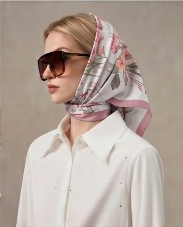 Head wrap with sunglasses