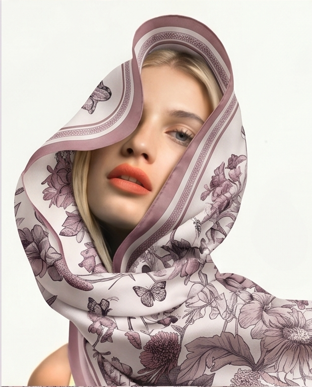 Close up of head wrap detail