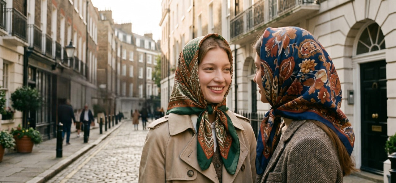 SHYM silk scarf campaign